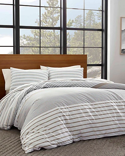 Eddie Bauer Cooper Stripe Duvet Cover Set Home