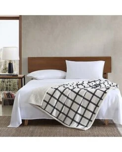 Eddie Bauer Nkhouse Plaid Ultra Soft Plush Fleece Reversible Throw Blanket Home