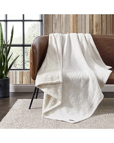 Eddie Bauer Solid Mingled Fleece Reversible Throw Blanket Home - Image 2