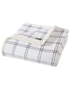 Eddie Bauer Kettle Falls Plaid Ultra Soft Plush Fleece Blanket Home