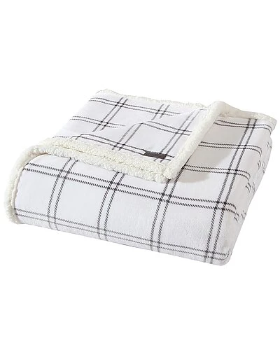 Eddie Bauer Kettle Falls Plaid Ultra Soft Plush Fleece Blanket Home