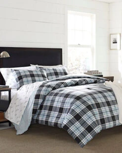 Eddie Bauer Lewis Plaid Cotton Duvet Cover Set Home