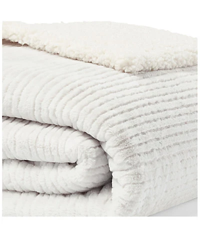Eddie Bauer Fillmore Solid Ultra Soft Plush Sherpa Throw Home - Image 2