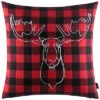 Eddie Bauer Moose Head Red Throw Pillow Home
