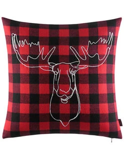 Eddie Bauer Moose Head Red Throw Pillow Home