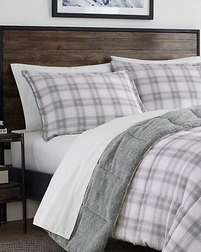 Eddie Bauer Sherwood Plaid Micro Suede Comforter Set Home
