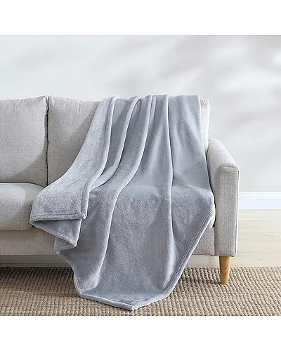 Eddie Bauer Ultra Lux Plush Solid Plush Reversible Throw Blanket Home