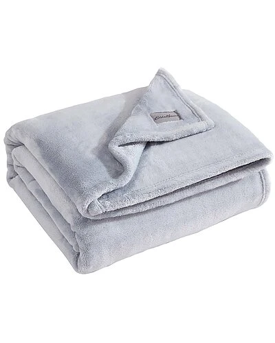 Eddie Bauer Ultra Lux Plush Solid Plush Reversible Throw Blanket Home - Image 2
