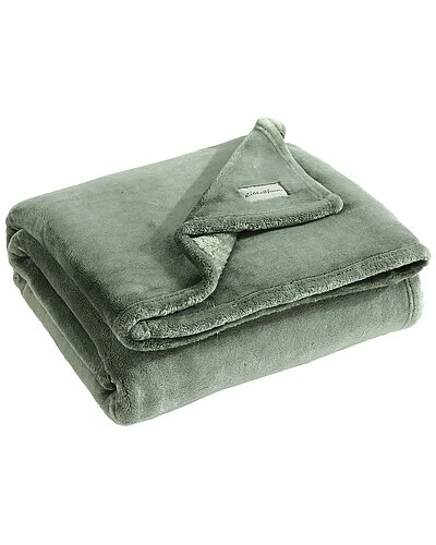 Eddie Bauer Ultra Lux Plush Solid Plush-Reversible Throw Blanket Home - Image 2