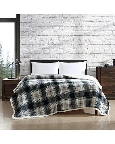 Eddie Bauer Vail Plaid Ultra Soft Plush Fleece-Blanket Home - Image 2