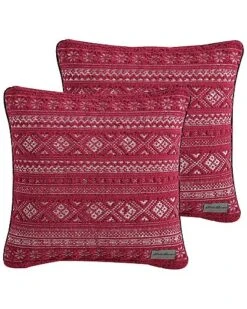 Eddie Bauer Classic Fair Isle Sherpa Pillow Cover Set Home