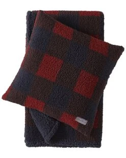 Eddie Bauer Cabin Plaid Sherpa Throw & Pillow Set Home