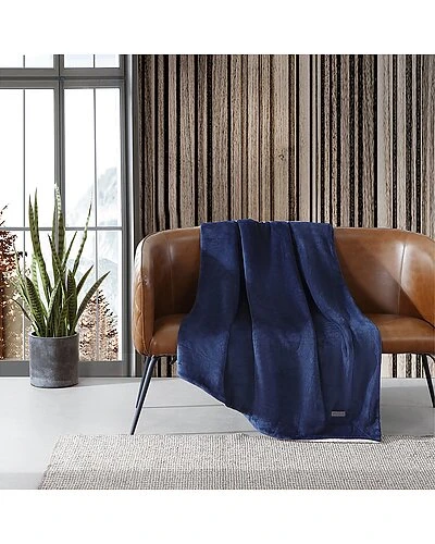 Eddie Bauer Signature Solid Ultra Soft Plush Fleece Blanket Home - Image 2