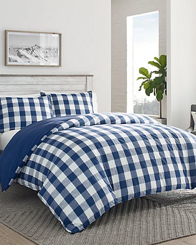 Eddie Bauer Lakehouse Plaid Blue Duvet Cover Set Home