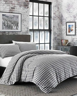Eddie Bauer Preston Flannel Duvet Cover Set Home