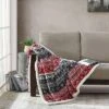 Eddie Bauer Classic Fair Isle Ultra Plush Fleece Sherpa Throw Home
