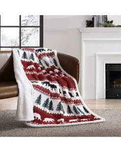 Eddie Bauer Nautica Grizzly Peak Red Throw Home