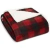 Eddie Bauer Nautica Mountain Plaid Red Blanket Home
