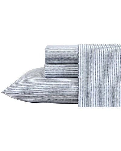 Eddie Bauer Ticking Stripe Percale Sheet Set Home