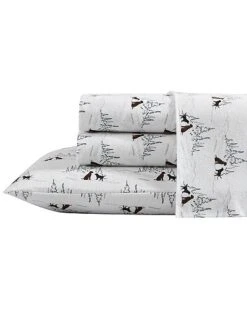 Eddie Bauer Dog Friends 100% Cotton Flannel Sheet Set Home