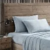 Eddie Bauer Solid Plush Fleece Sheet Set Home