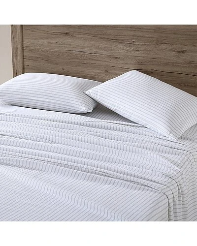 Eddie Bauer Trail Stripe 100% Cotton Flannel Sheet Set Home