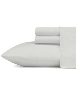 Eddie Bauer Jersey Knit Solid Grey Sheet Set Home