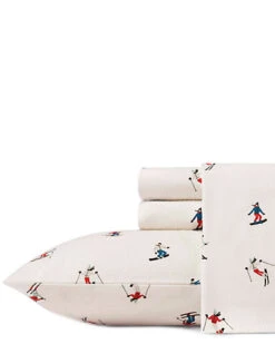 Eddie Bauer Ski Slope Flannel Sheet Set Home