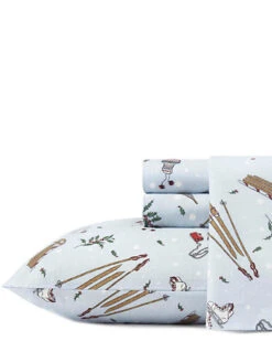 Eddie Bauer Snow Days Flannel Sheet Set Home