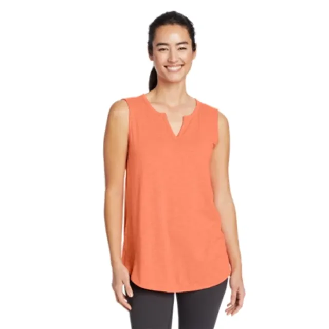Eddie Bauer Women's Gate Check Sleeveless Split-Neck Tunic - Image 2