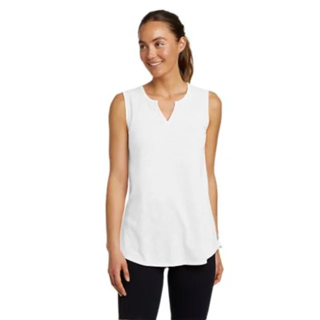 Eddie Bauer Women's Gate Check Sleeveless Split-Neck Tunic - Image 8