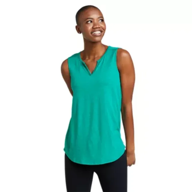 Eddie Bauer Women's Gate Check Sleeveless Split-Neck Tunic - Image 7
