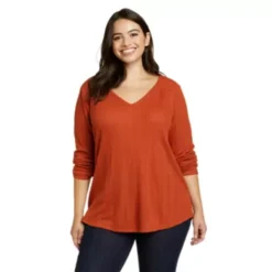 Eddie Bauer Women's Mountain Town Texture Long-Sleeve T-Shirt