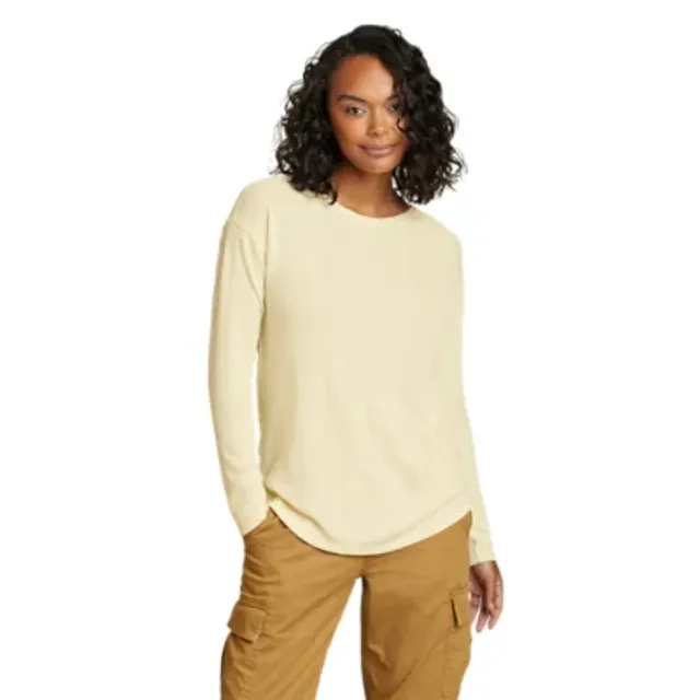 Eddie Bauer Women's Mountain Town Long-Sleeve Textured T-Shirt - Image 4