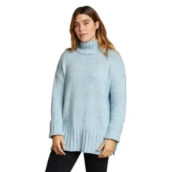 Eddie Bauer Women's Rest & Repeat Funnel-Neck Sweater