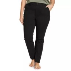 Eddie Bauer Women's Voyager High-Rise Chino Slim Pants