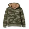 Eddie Bauer Boys' Camp Fleece Faux Shearling Full-Zip Hoodie