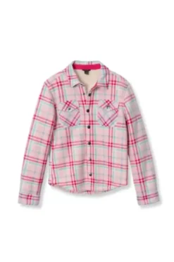 Eddie Bauer Girls' Faux Shearling Shirt Jacket