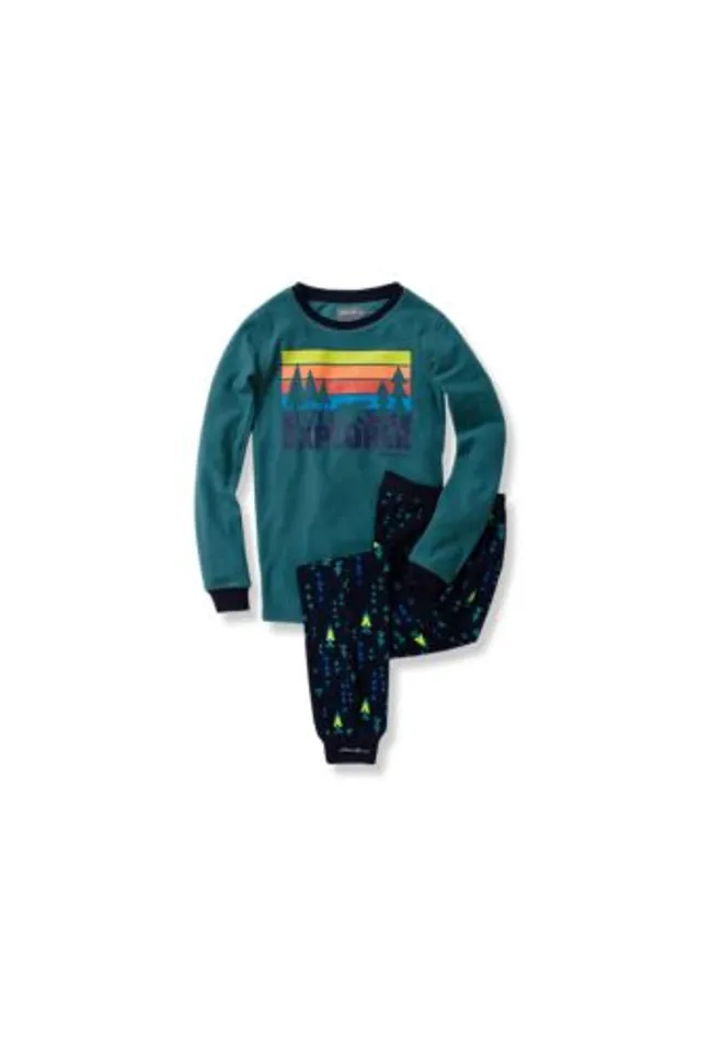 Eddie Bauer Toddler Boys' Waffle Fleece Sleep Set