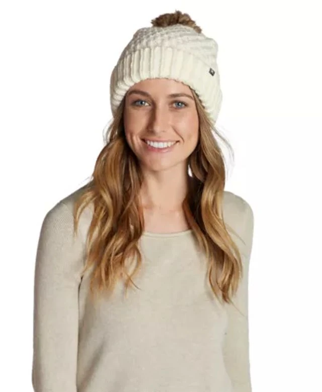 Eddie Bauer Women's Cabin Faux Fur Pom Beanie - Image 3