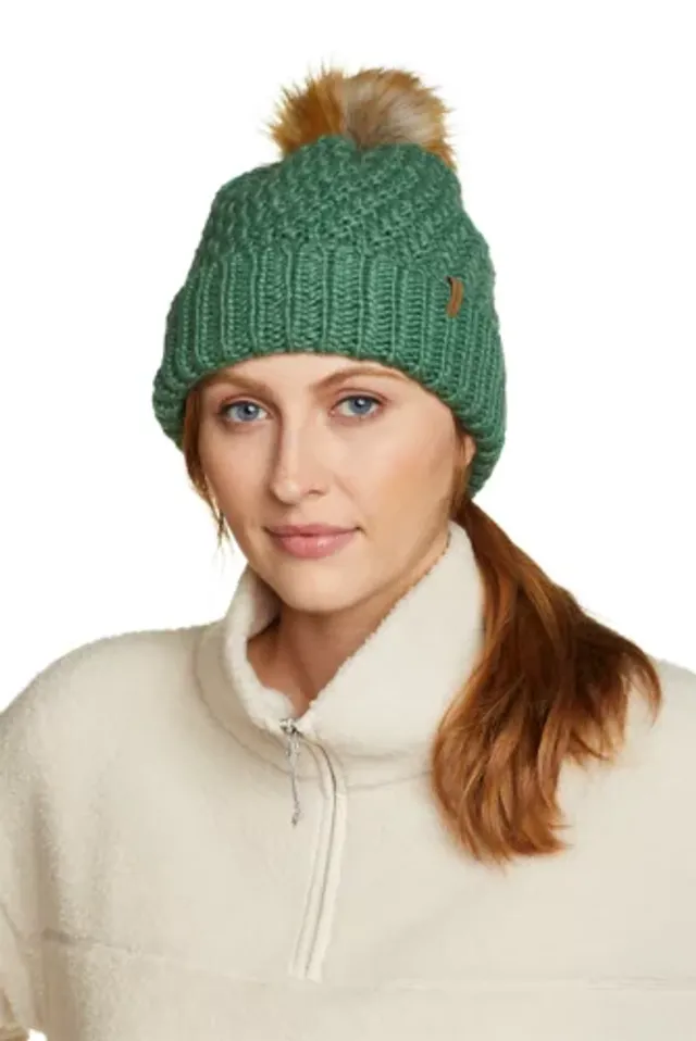 Eddie Bauer Women's Cabin Faux Fur Pom Beanie - Image 4