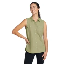 Eddie Bauer Women's Mountain Ripstop Sleeveless Shirt