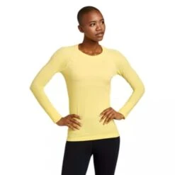 Eddie Bauer Women's Resolution Seamless Long-Sleeve Crew T-Shirt