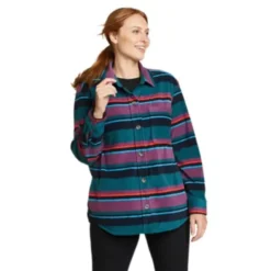 Eddie Bauer Women's Chutes Fleece Shirt Jacket
