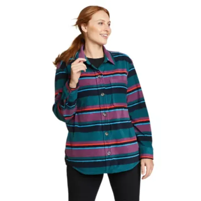 Eddie Bauer Women's Chutes Fleece Shirt Jacket