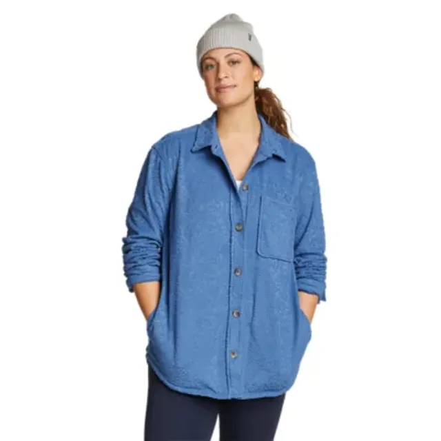 Eddie Bauer Women's Chutes Fleece Shirt Jacket - Image 2