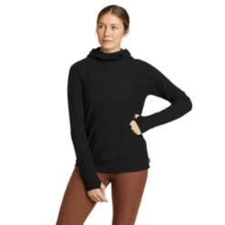 Eddie Bauer Women's Quest Pro Grid Fleece Pullover Hoodie