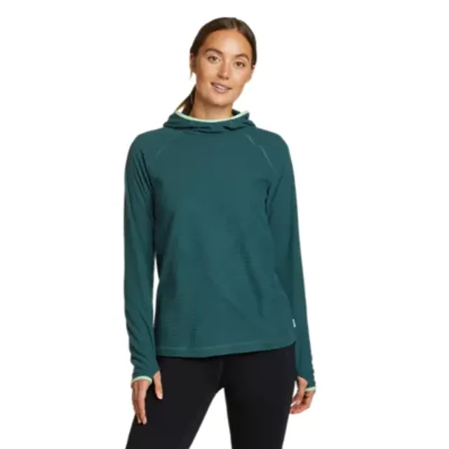 Eddie Bauer Women's Quest Pro Grid Fleece Pullover Hoodie - Image 2