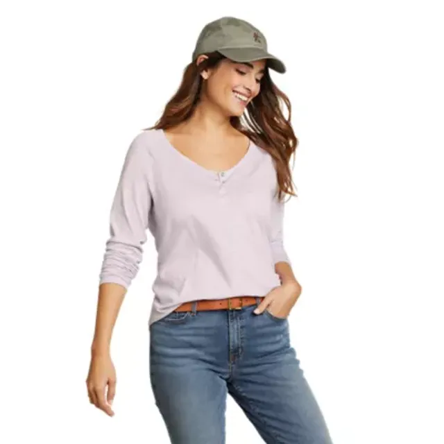 Eddie Bauer Women's Gate Check Long-Sleeve T-Shirt - Image 4