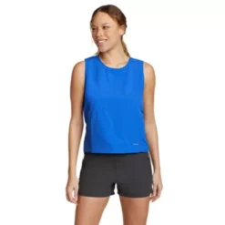 Eddie Bauer Women's Mountain Crinkle Sleeveless Shirt